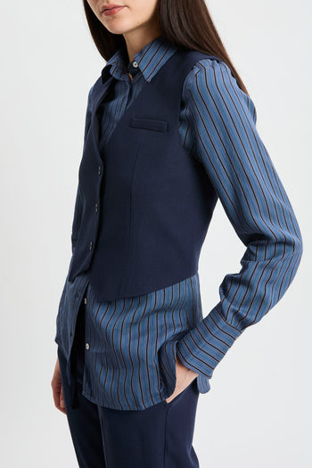 Gilet Margarita in viscosa misto lana - 4