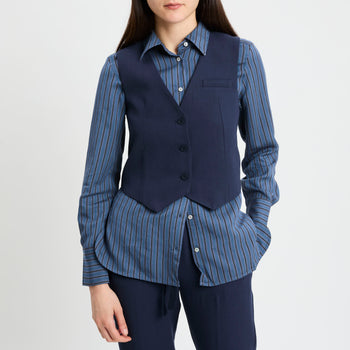 Gilet Margarita in viscosa misto lana - 7