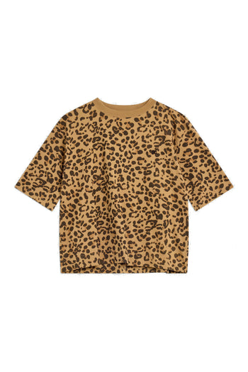 Maglia Neva di Semicouture in cotone con stampa maculato - 4