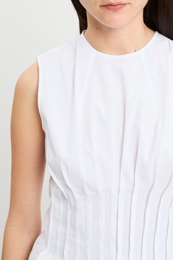 Top Clarinda di Semicouture in cotone con pieghe - 7