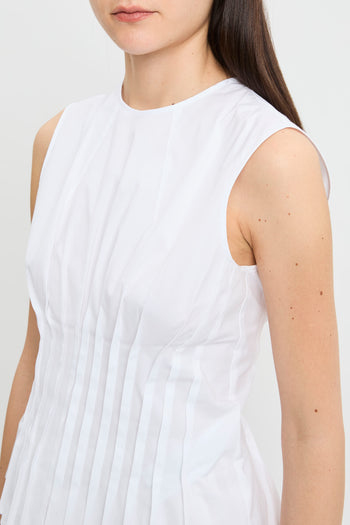 Top Clarinda di Semicouture in cotone con pieghe - 8