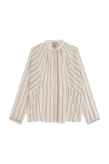 Camicia Lola a righe di Semicouture in misto seta - 4