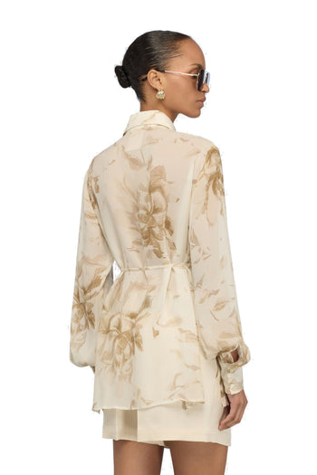 Camicia Juana di Semicouture in viscosa con stampa fiori - 3