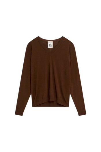 Maglia Semicouture Jade in lana vergine con scollo a "V" - 4