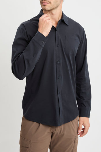 Camicia a manica lunga People Of Shibuya in jersey mercerizzato - 3