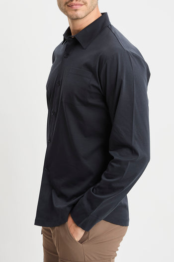 Camicia a manica lunga People Of Shibuya in jersey mercerizzato - 4