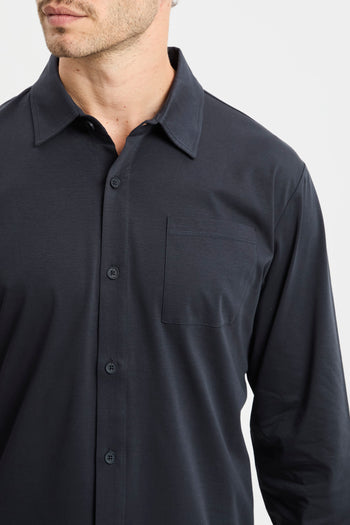 Camicia a manica lunga People Of Shibuya in jersey mercerizzato - 8