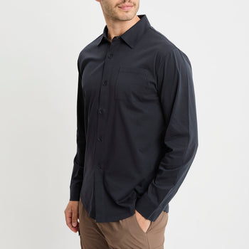 Camicia a manica lunga People Of Shibuya in jersey mercerizzato - 9
