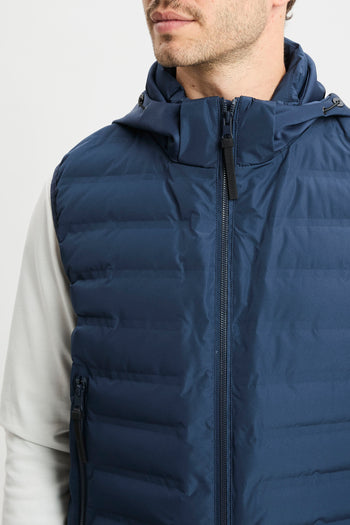 Gilet People Of Shibuya in bimateriale con cappuccio - 4