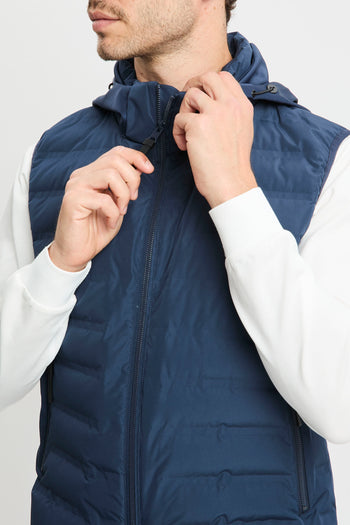 Gilet People Of Shibuya in bimateriale con cappuccio - 8