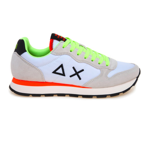Sneaker SUN68 Tom Solid Fluo in camoscio e tessuto