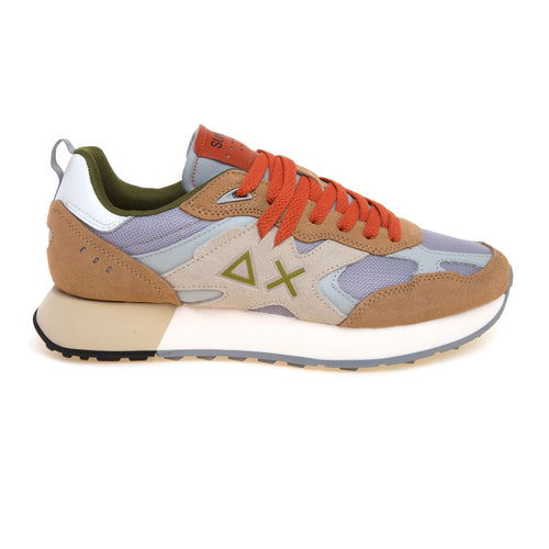 Sneaker SUN68 Jaki Outdoor in camoscio e tessuto