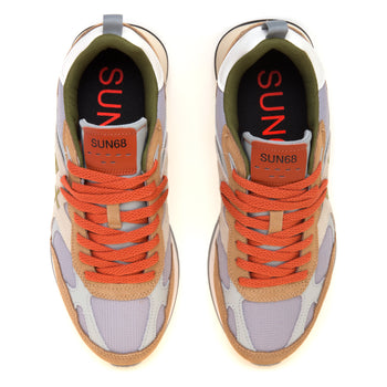 Sneaker SUN68 Jaki Outdoor in camoscio e tessuto - 5