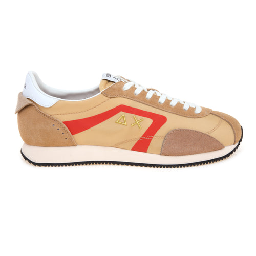 Sneaker SUN68 Easy Runner in camoscio e tessuto