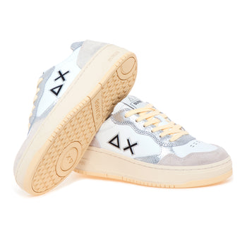 Sneaker SUN68 Basket Love Lady in pelle e camoscio - 4