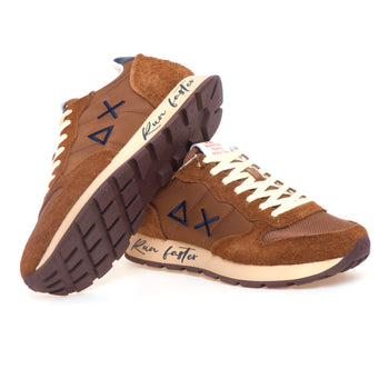 Sneaker SUN68 Tom Vintage in camoscio e tessuto - 4