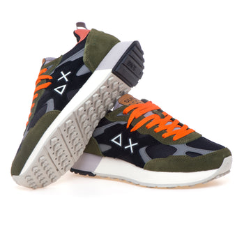 Sneaker SUN68 Jaki outodor in tessuto e camoscio - 4