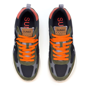 Sneaker SUN68 Jaki outodor in tessuto e camoscio - 5