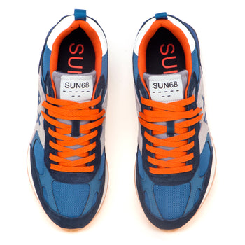 Sneaker SUN68 Jaki outodor in tessuto e camoscio - 5