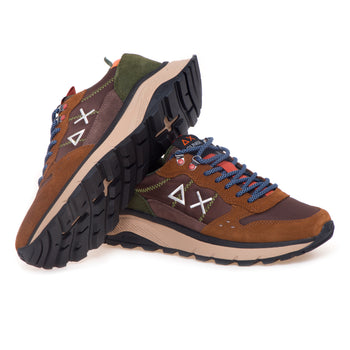 Sneaker SUN68 Fire & Camping in cordura e camoscio - 3