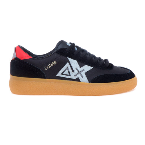 Sneaker SUN68 Luis Low in camoscio e tessuto