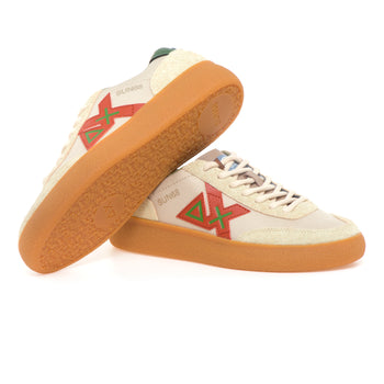 Sneaker SUN68 Luis Low in camoscio e tessuto - 4