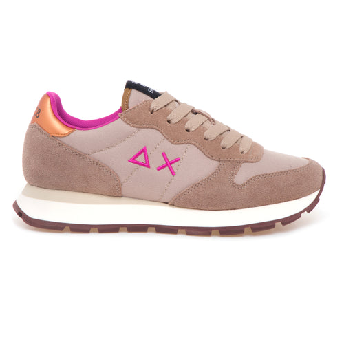 Sneaker SUN68 Ally Solid in camoscio e nylon