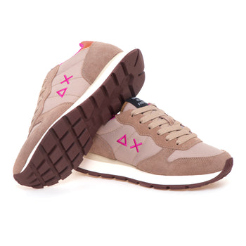 Sneaker SUN68 Ally Solid in camoscio e nylon - 4