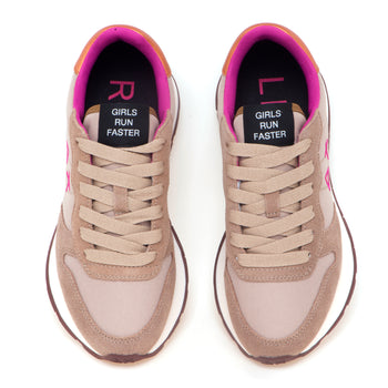 Sneaker SUN68 Ally Solid in camoscio e nylon - 5