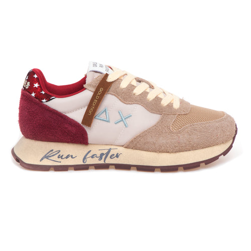 Sneaker SUN68 Ally Vintage in camoscio e tessuto