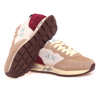 Sneaker SUN68 Ally Vintage in camoscio e tessuto - 4