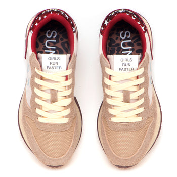 Sneaker SUN68 Ally Vintage in camoscio e tessuto - 5