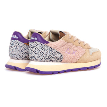 Sneaker SUN68 Ally Winter Suede con inserti in velluto e teddy - 3