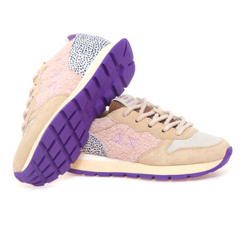 Sneaker SUN68 Ally Winter Suede con inserti in velluto e teddy - 4