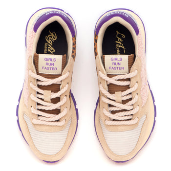 Sneaker SUN68 Ally Winter Suede con inserti in velluto e teddy - 5