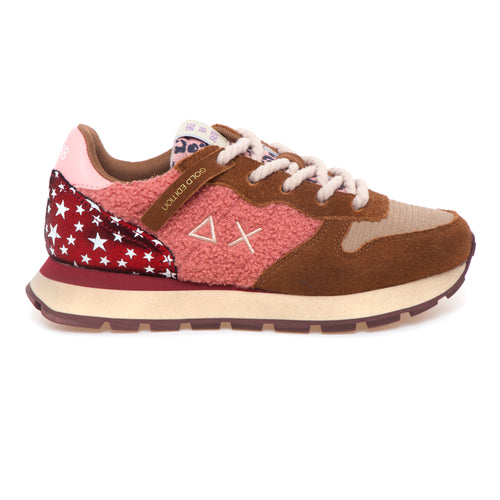 Sneaker SUN68 Ally Winter Suede con inserti in velluto e teddy