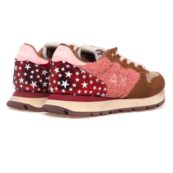 Sneaker SUN68 Ally Winter Suede con inserti in velluto e teddy - 3