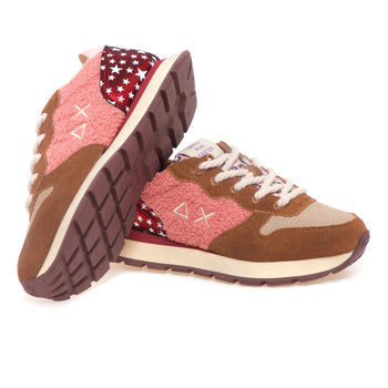 Sneaker SUN68 Ally Winter Suede con inserti in velluto e teddy - 4