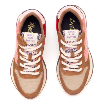 Sneaker SUN68 Ally Winter Suede con inserti in velluto e teddy - 5