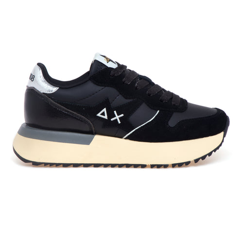 Sneaker SUN68 Big Stargirl in ecopelle e camoscio