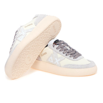 Sneaker SUN68 Sally in nylon e camoscio - 4