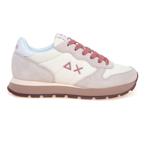 Sneaker SUN68 Ally Solid in camoscio e tessuto
