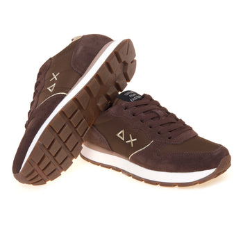Sneaker SUN68 Ally Silver Gold in camoscio e tessuto - 4