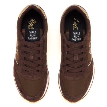 Sneaker SUN68 Ally Silver Gold in camoscio e tessuto - 5