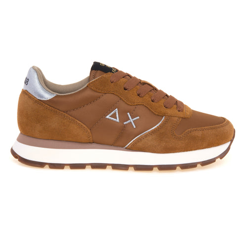 Sneaker SUN68 Ally Silver Gold in camoscio e tessuto
