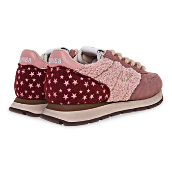Sneaker SUN68 Ally Winter in camoscio e con inserti in teddy e velluto - 3