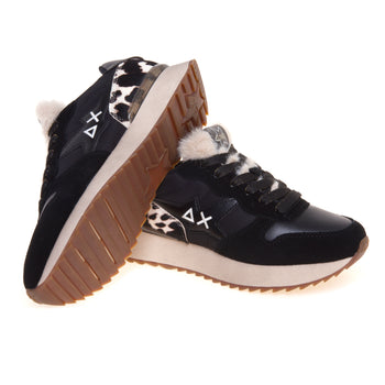 Sneaker SUN68 Stargirl Animalier in camoscio e tessuto - 4