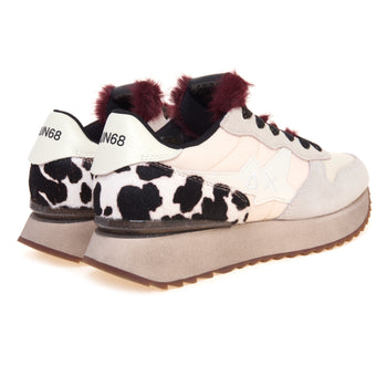 Sneaker SUN68 Stargirl Animalier in camoscio e tessuto - 3