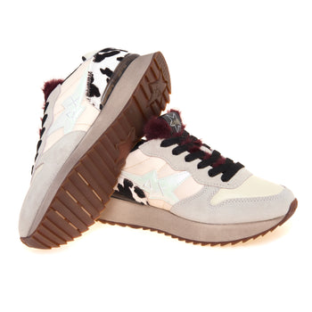 Sneaker SUN68 Stargirl Animalier in camoscio e tessuto - 4