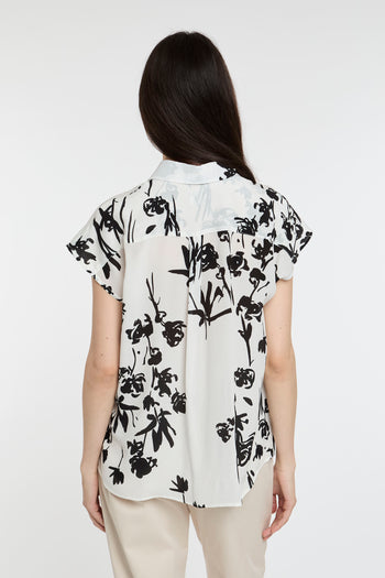 Camicia Marella in crèpe di seta con stampa floreale - 6